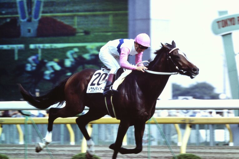 1991年の日本ダービーを制したトウカイテイオー　©Hirokazu Takayama