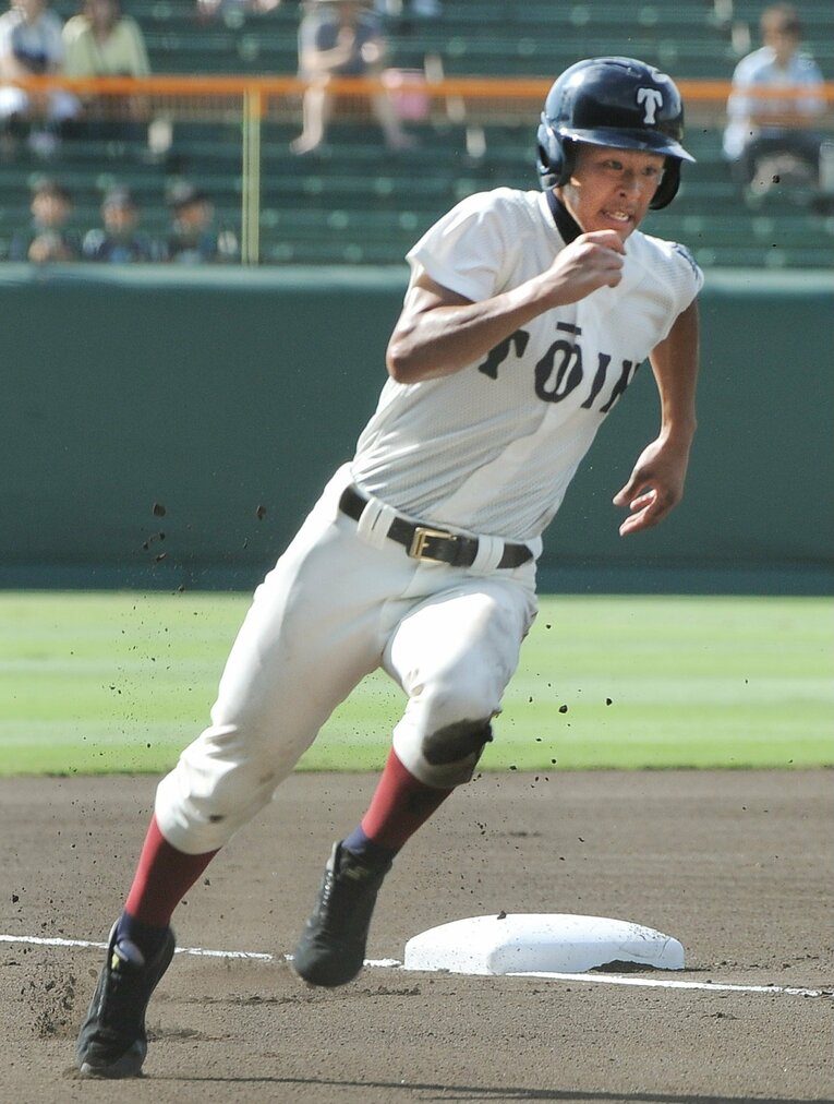 大阪桐蔭時代の浅村　©JIJI PRESS