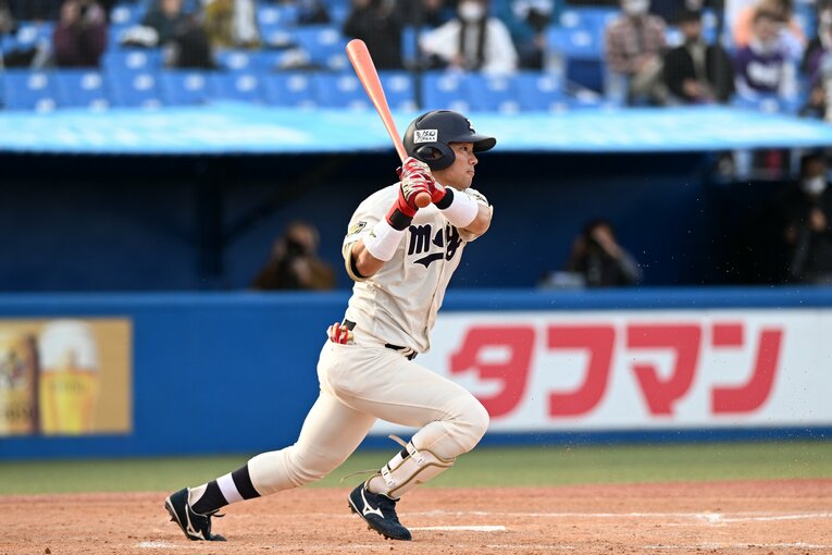 明大時代の村松　©︎JIJI PRESS