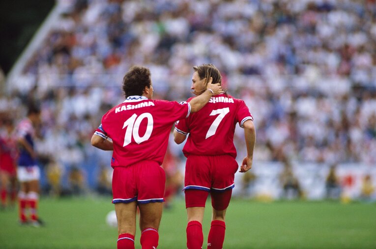 アントラーズの基盤を築いたジーコとアルシンド　©︎AFLO