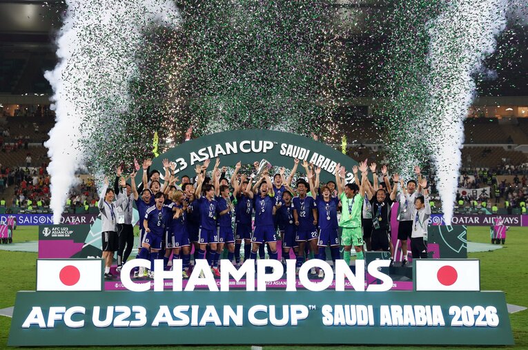 U-23アジアカップを“2歳年下世代”ながら優勝したU-23日本代表。日本通ブラジル記者もうなった選手は？…写真はまだまだ続きます　©Zhizhao Wu/Getty Images