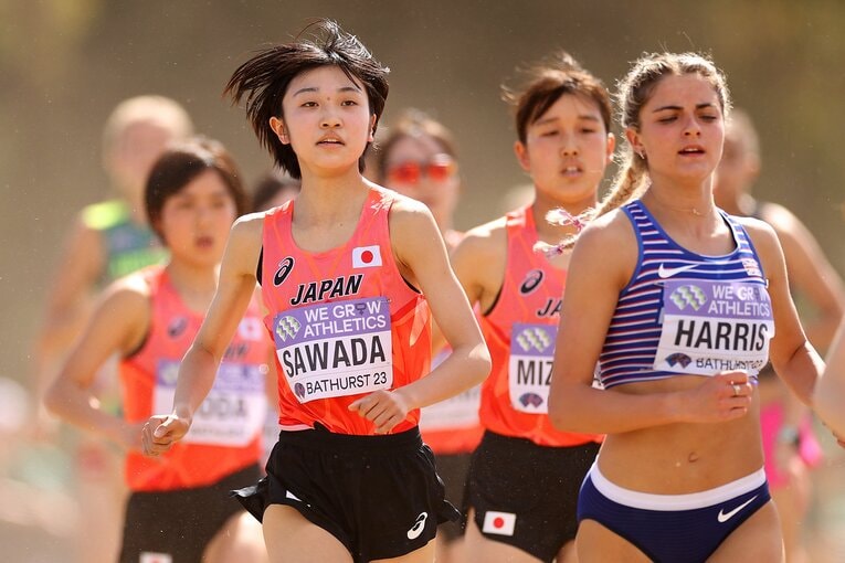 昨年3月にはオーストラリアで行われた世界クロカンの代表にも選ばれた。憧れの田中希実とも話をしたという　©Getty Images