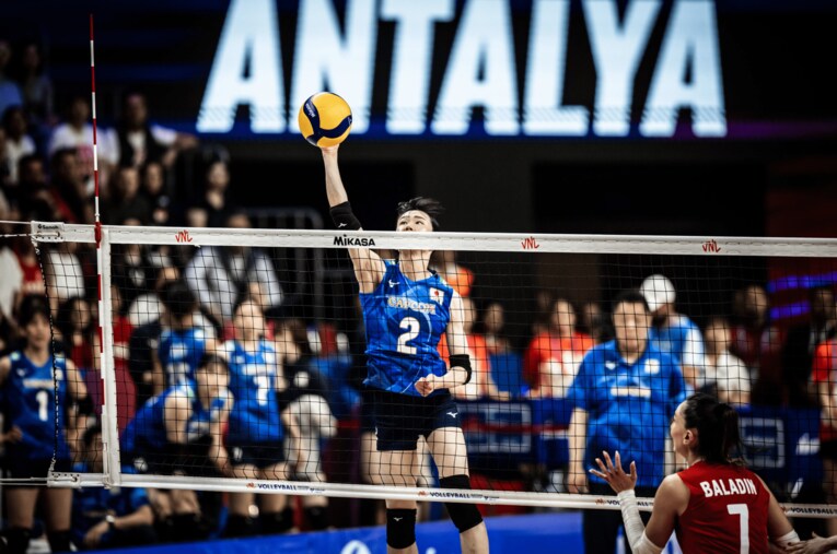 林琴奈（VNLトルコ戦）　©Volleyball World