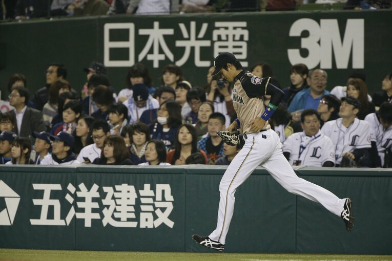 NPBデビュー（2013年3月29日、西武戦）©︎Shigeki Yamamoto