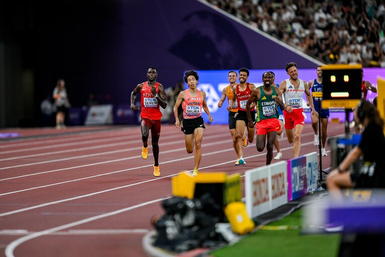 【世界陸上】1組3着で予選を危なげなく通過した三浦。決勝ではどんな走りを見せてくれるか　©Nanae Suzuki