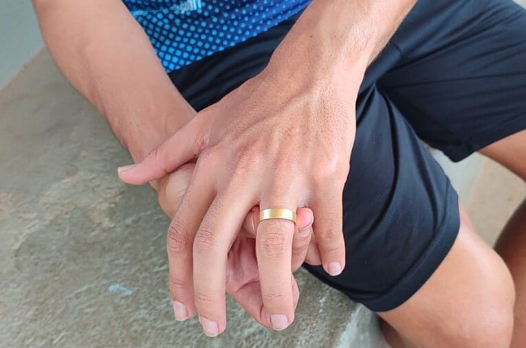 世界陸上男子競歩で“結婚指輪をなくして”話題となったカイオ・ボンフィムと妻のジュリアーナさんら家族に現地ブラジルで取材した ／ photograph by Hiroaki Sawada