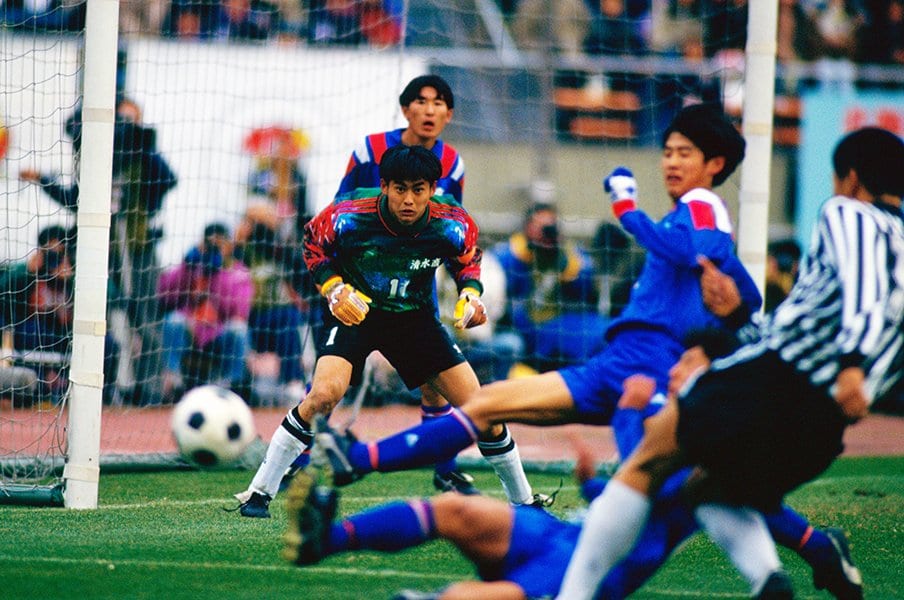 清水商時代の川口　©Sports Graphic Number