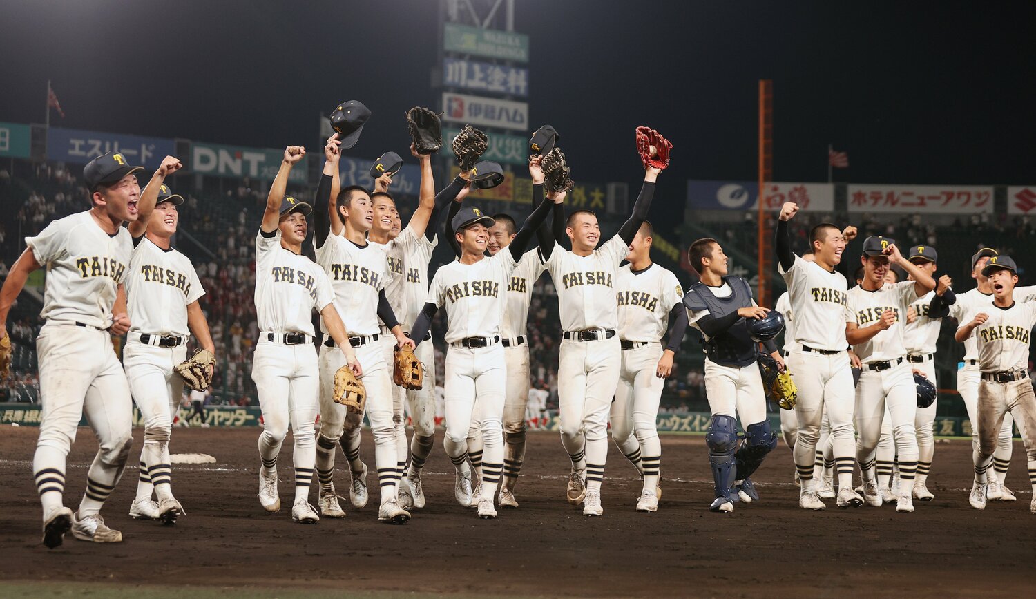 甲子園で3勝を挙げ、ベスト8に進出した島根の大社 ©JIJI PRESS
