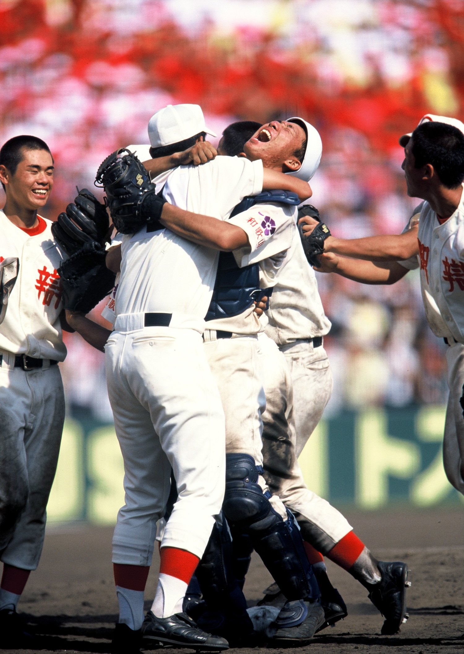 甲子園で優勝した当時の中谷監督　©Hideki Sugiyama