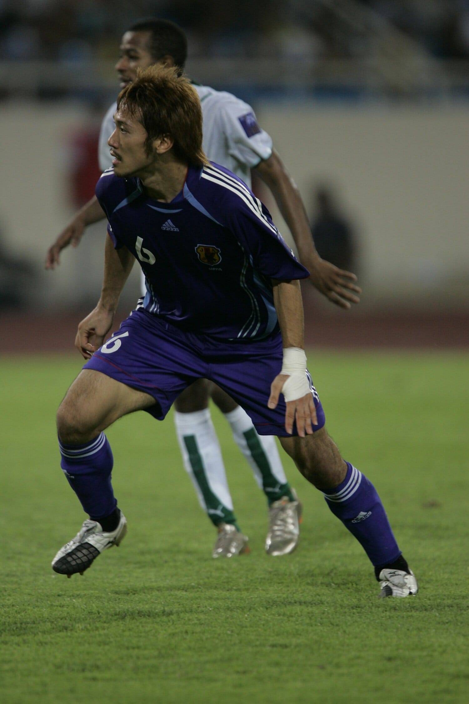 07年アジア杯サウジアラビア戦の阿部　©Takuya Sugiyama