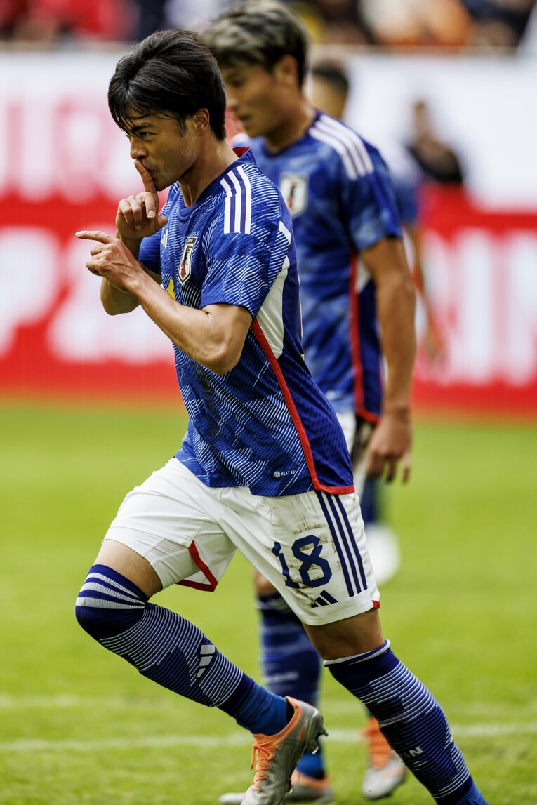 昨年9月のアメリカ戦、三笘のゴール　©Kiichi Matsumoto