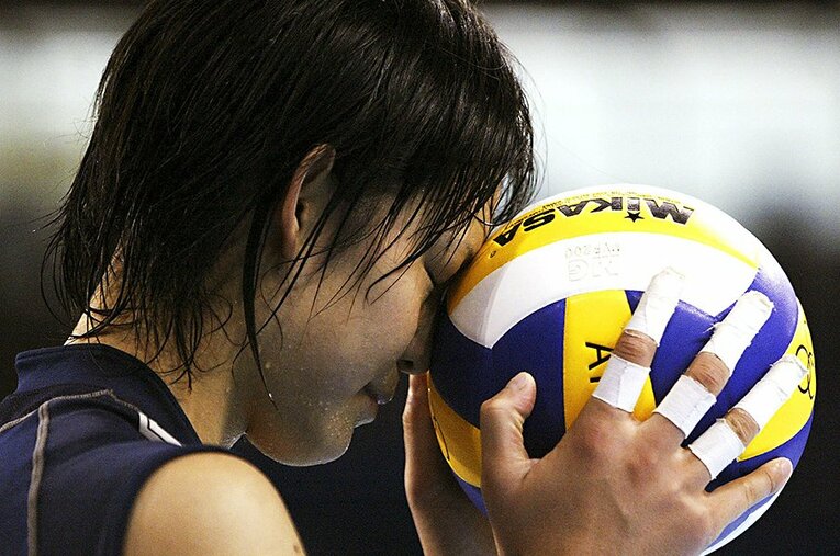 学生時代からバレーボールに全てを懸けてきた大山加奈。自分の身体のことを改めて知ったのは現役を引退した後のことだった ／ photograph by AP/AFLO