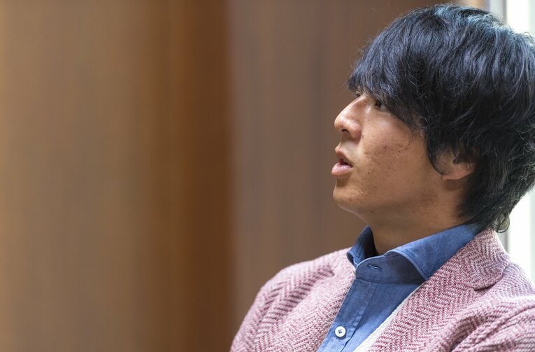 丸山茂樹との対談（2017年）©︎Takuya Sugiyama