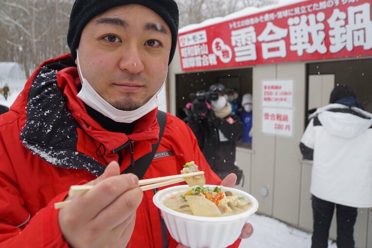 名物の雪合戦鍋（200円）