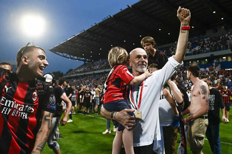 就任3年目でミランにスクデットをもたらしたピオリ監督　©Getty Images