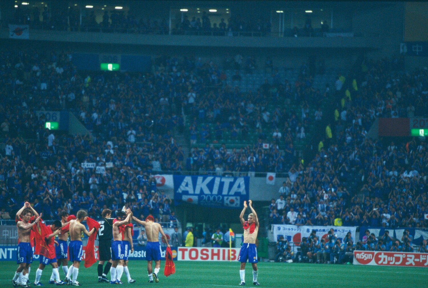 ベルギー戦後の選手たち　©Naoya Sanuki