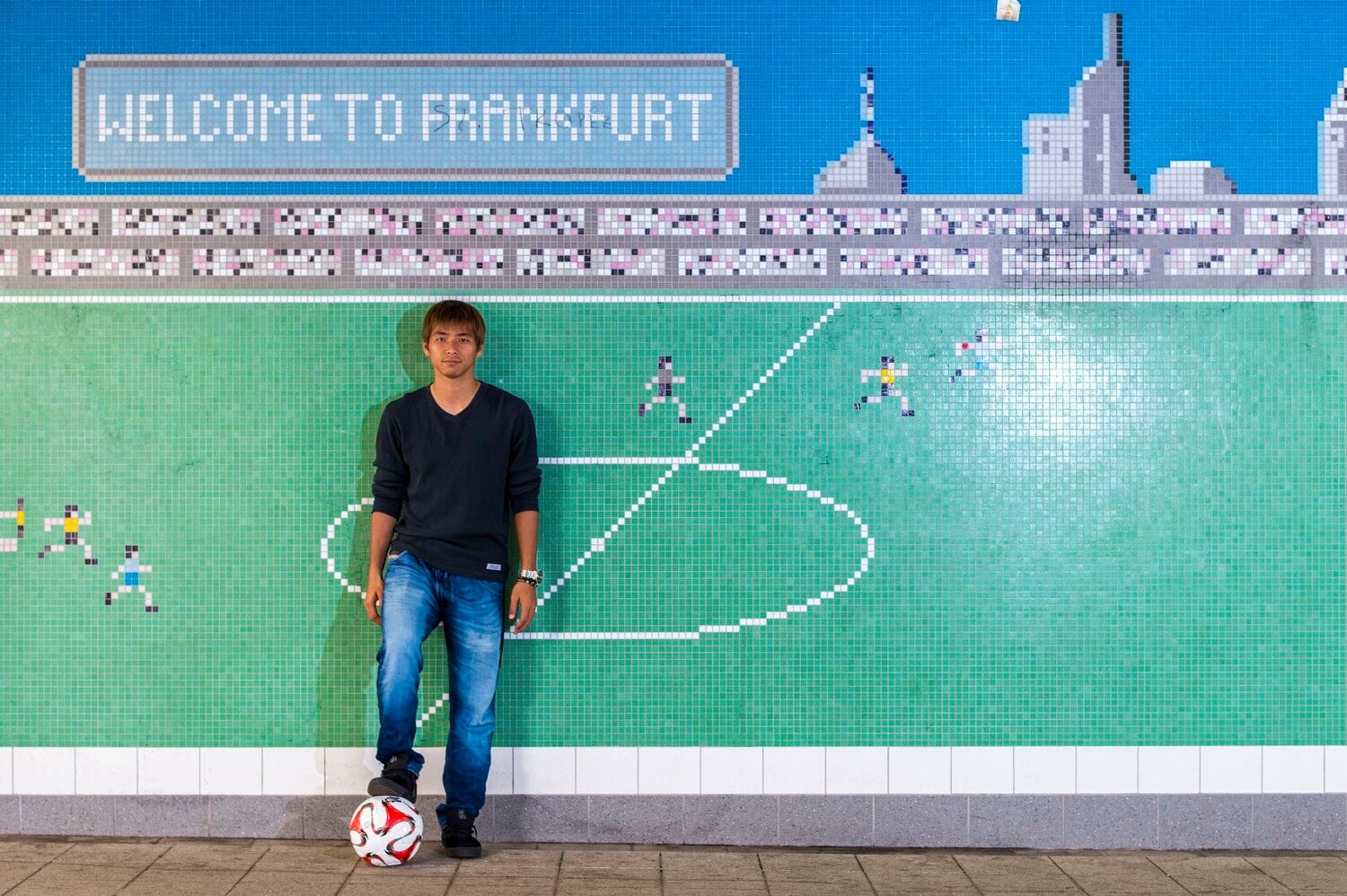 フランクフルト時代の乾 ©Takuya Sugiyama