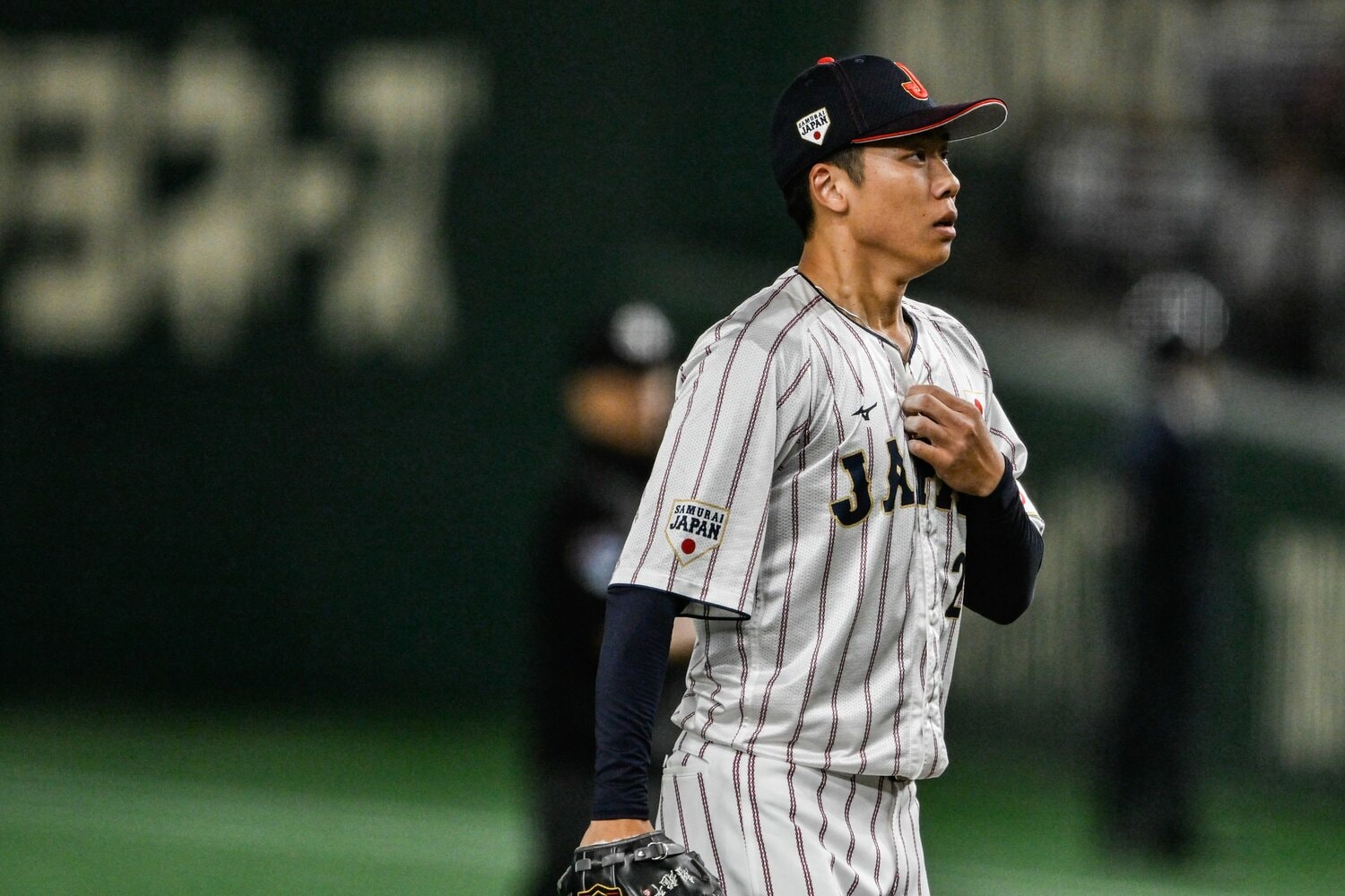 韓国戦の第1戦で先発し3回をパーフェクトに抑えた曽谷龍平（オリックス）　©️Nanae Suzuki