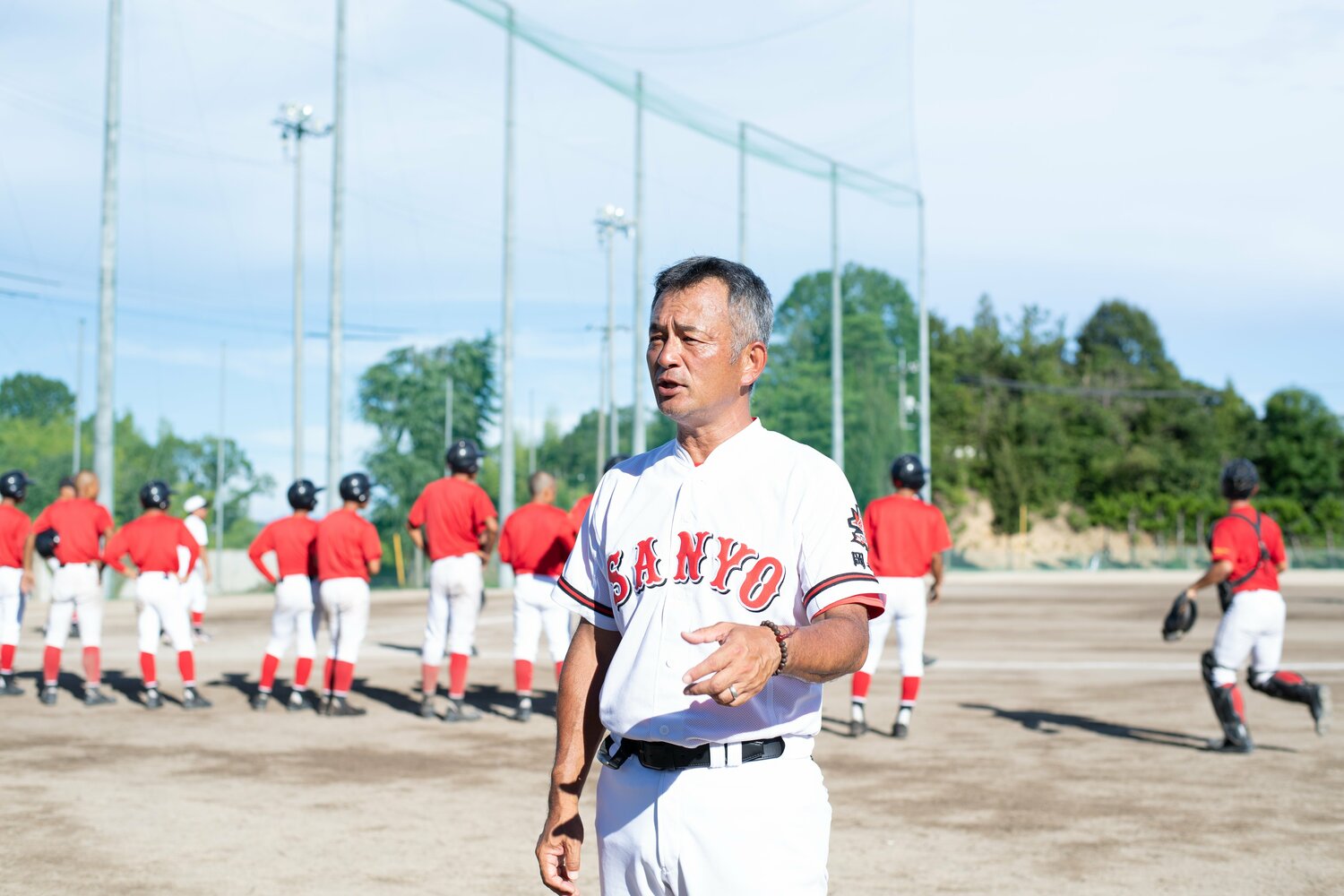 おかやま山陽を率いる堤尚彦監督　©Kota Inoue 