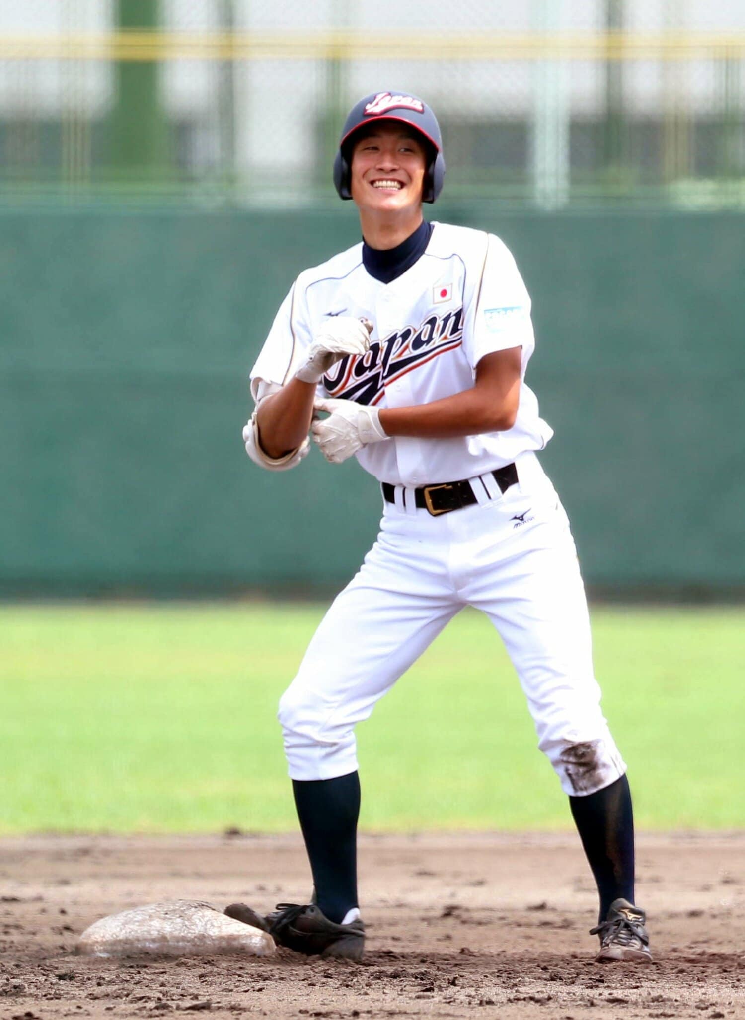 高校日本代表時代の吉田雄人。「北のイチロー」と評され、森友哉や松井裕樹、若月健矢らとワールドカップにも出場した ©︎Sankei Shimbun