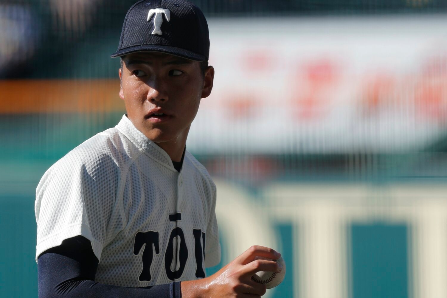 甲子園で大阪桐蔭のエースナンバーを背負った平嶋桂知は明治大へ　©Shigeki Yamamoto