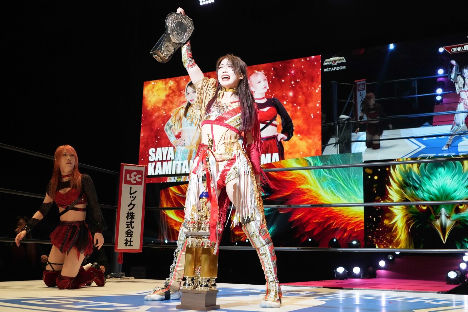 ハイスピード王者となった上谷沙弥。4月27日、横浜BUNTAI　©Essei Hara