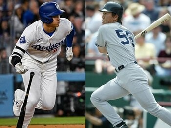 大谷翔平、松井秀喜とのメジャー成績比較で「走れる広角アーチスト」がクッキリ…177号以降はジャッジら“2020年代最強打者争い”頂点へ＜Number Web＞ photograph by Nanae Suzuki/Koji Asakura