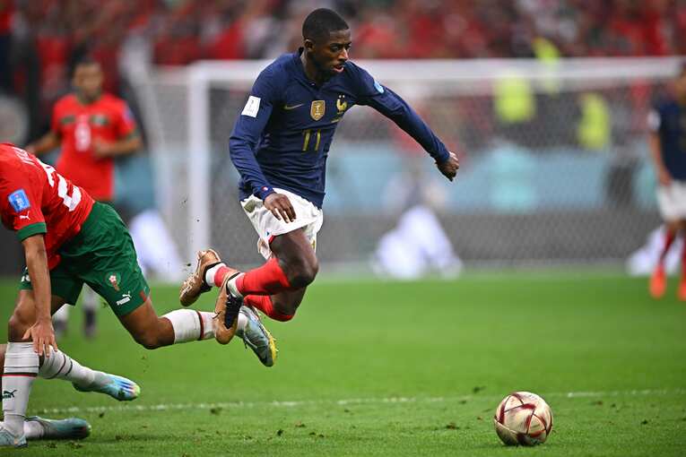 デンべレはこれまでのキャリアでウインガーとしての起用が多かった　©Takuya Kaneko/JMPA