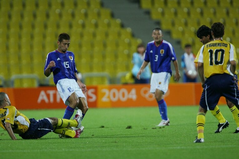 アテネ五輪のパラグアイ戦　©Takuya Sugiyama/JMPA