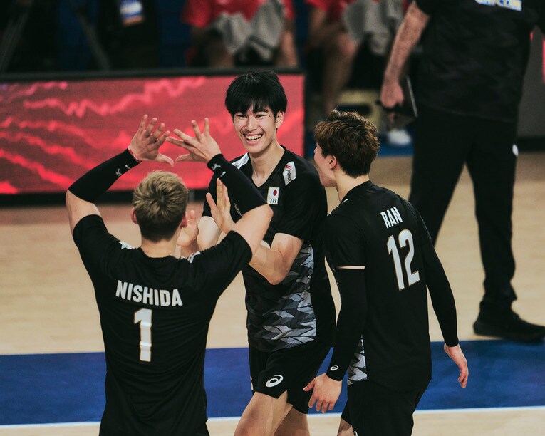 甲斐優斗（VNLスロベニア戦）©︎Yuki Suenaga