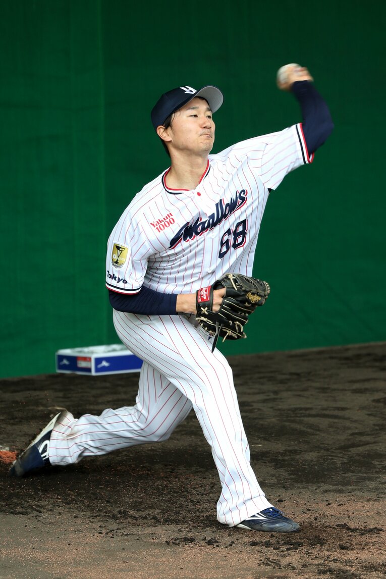 宮台は21年に移籍したヤクルトで、2年間で通算2試合に登板し0勝0敗　©︎JIJI PRESS