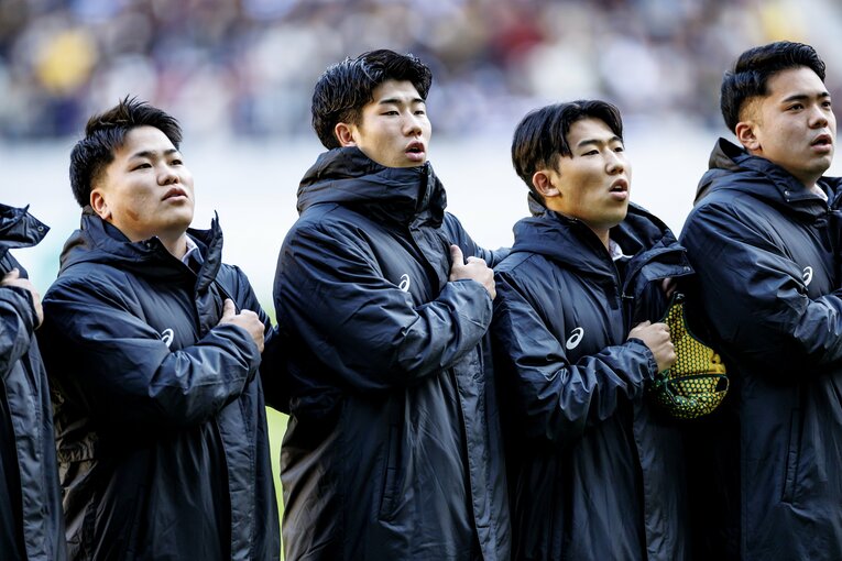 日本代表でキャップを獲得しているFB矢崎由高（早大2年）©︎Kiichi Matsumoto