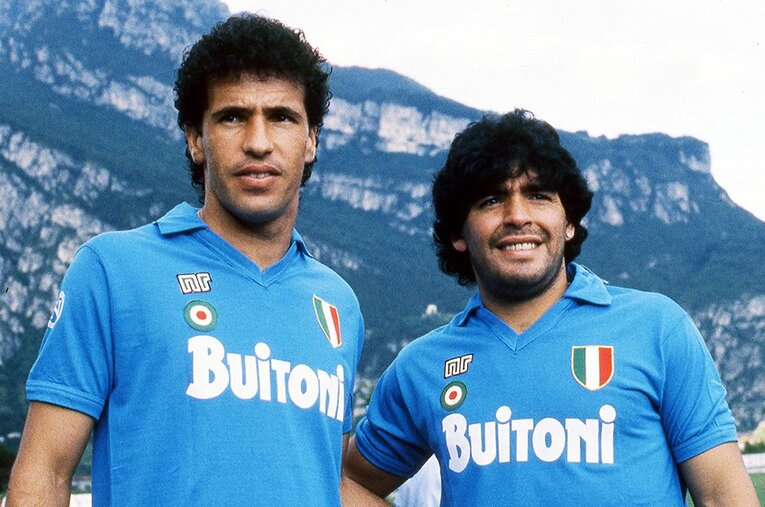 元ブラジル代表FWカレッカ。所属したナポリでは天才マラドーナの“名相棒”だった ／ photograph by Alessandro Sabattini/Getty Images