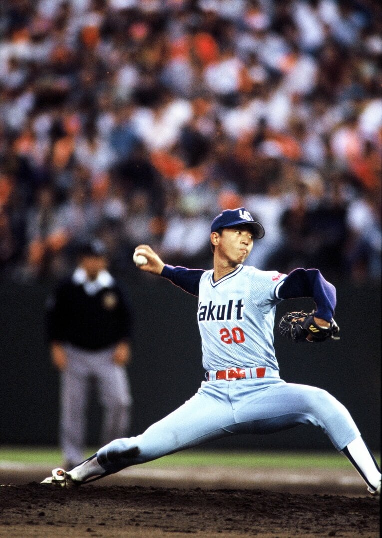 山部の前年度のドラフト1位・伊藤智仁は前半戦だけで故障離脱したものの、4完封を含む7勝、防御率0.91という驚異的な活躍で新人王を獲得　©Kazuaki Nishiyama