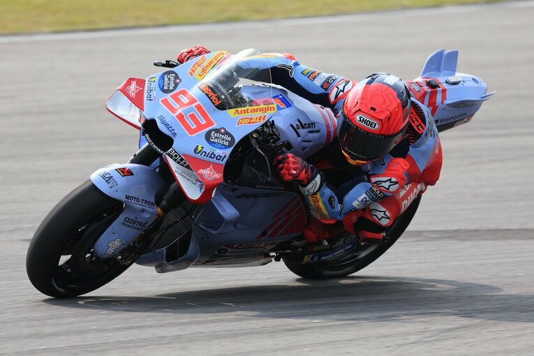 23年型ドゥカティで周回を重ねるマルク・マルケス　©Satoshi Endo