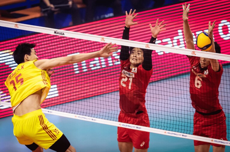 ネーションズリーグ・中国戦　©︎FIVB