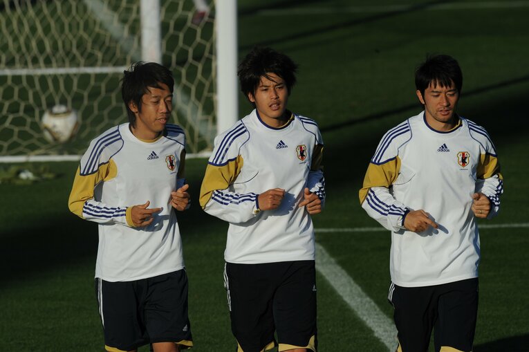 南アフリカW杯の練習風景　©JMPA