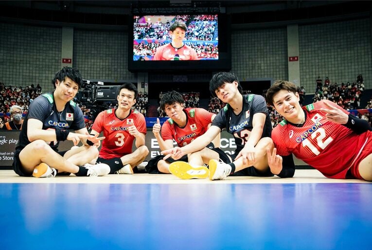 ネーションズリーグ ブルガリア戦　©︎FIVB