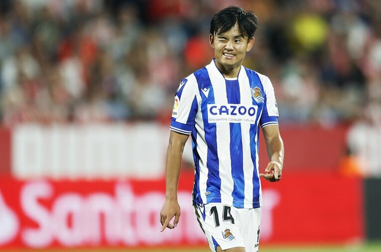 2022-23シーズンの久保建英は、マンオブザマッチ（MOM）9回という特筆すべき成績を残した ／ photograph by Daisuke Nakashima