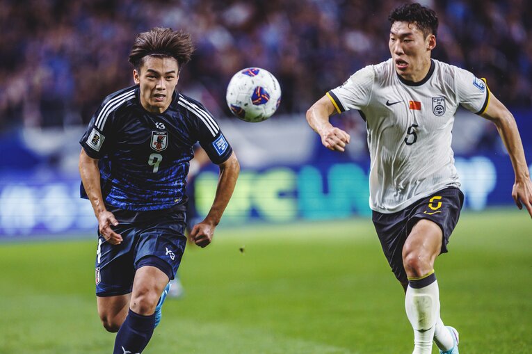 上田綺世（2024年W杯アジア最終予選・中国戦）©︎Kiichi Matsumoto