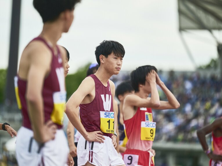 ルーキーながら関東インカレ5000mで日本人トップに輝いた鈴木　©Yuki Suenaga