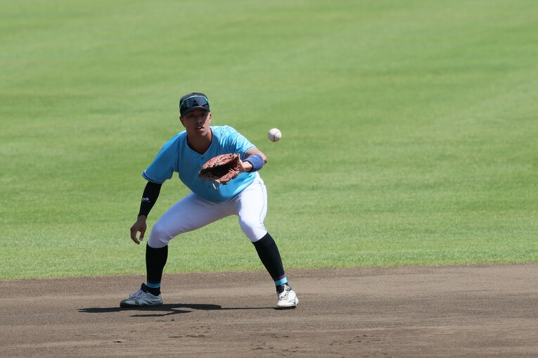 3年時の大学ジャパン選考合宿で「プロを意識できるようになった」と振り返る　©Shigeki Yamamoto