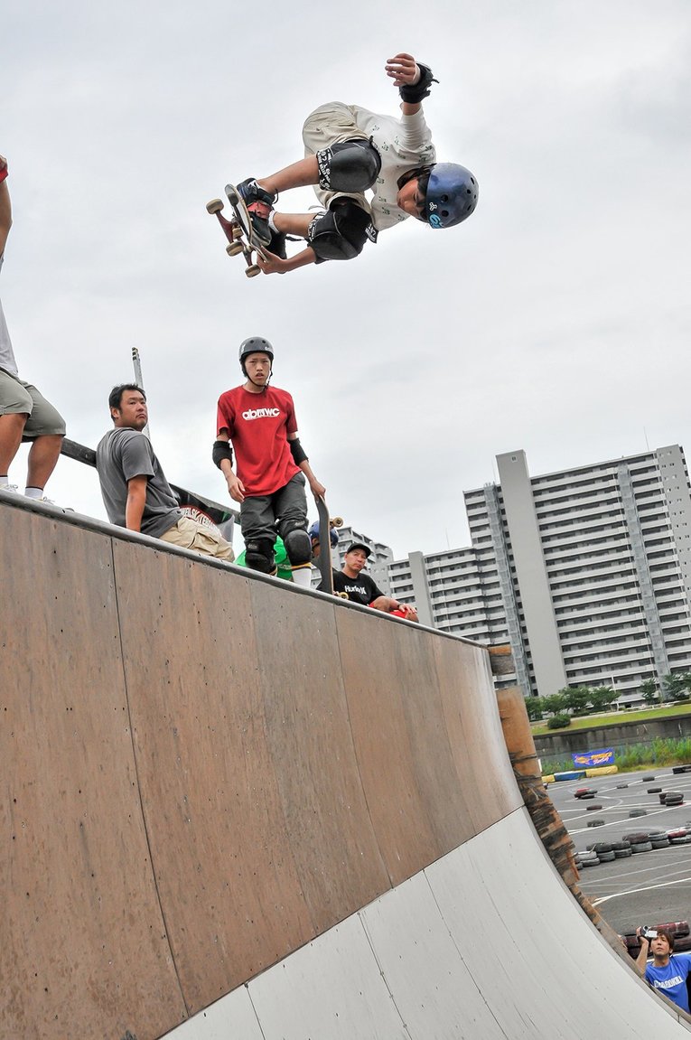 弱冠12歳、ストリートではなくバーチカルのライダーだった頃の堀米雄斗の貴重なコンテストカット（2011年撮影） ©Yoshio Yoshida