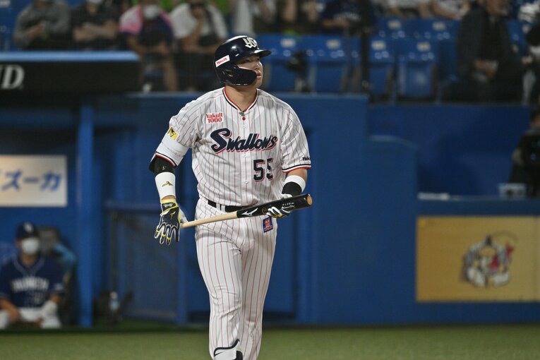 50号の手応え十分、確信歩きの村上宗隆　©Hideki Sugiyama