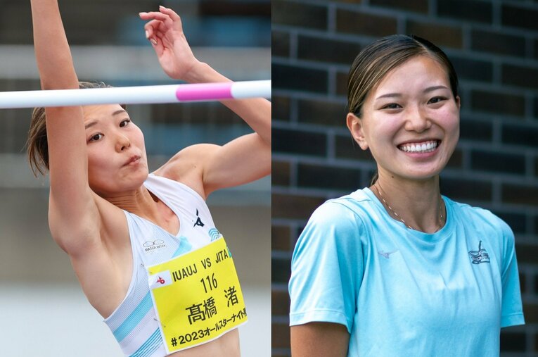 “フェアリージャンパー”こと高橋渚選手。女子走高跳の日本記録は2001年に今井美希が記録した1m96cmのままだ　 ／ photograph by AFLO／Takuya Sugiyama