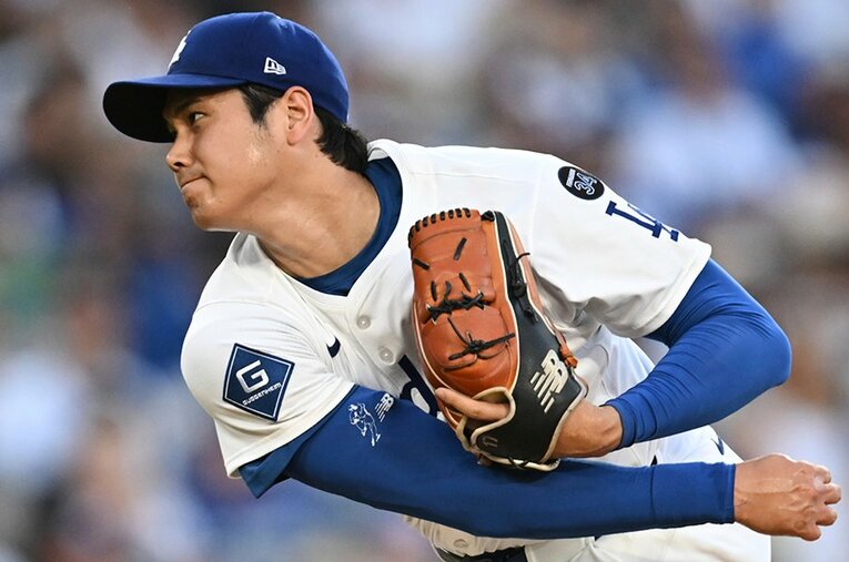 ついにマウンドへと戻ってきた大谷翔平。手術後初、そしてドジャースでの初登板28球の内容はどんなものだったか ／ photograph by AP/AFLO