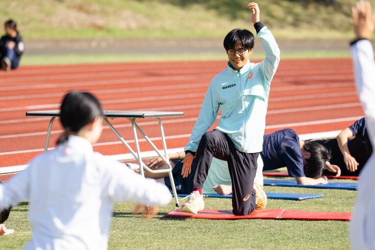 練習に参加する工藤　©Shiro Miyake