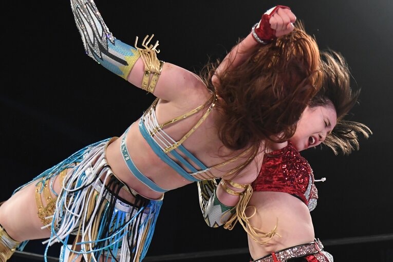 ひめかのパワフルなラリアット