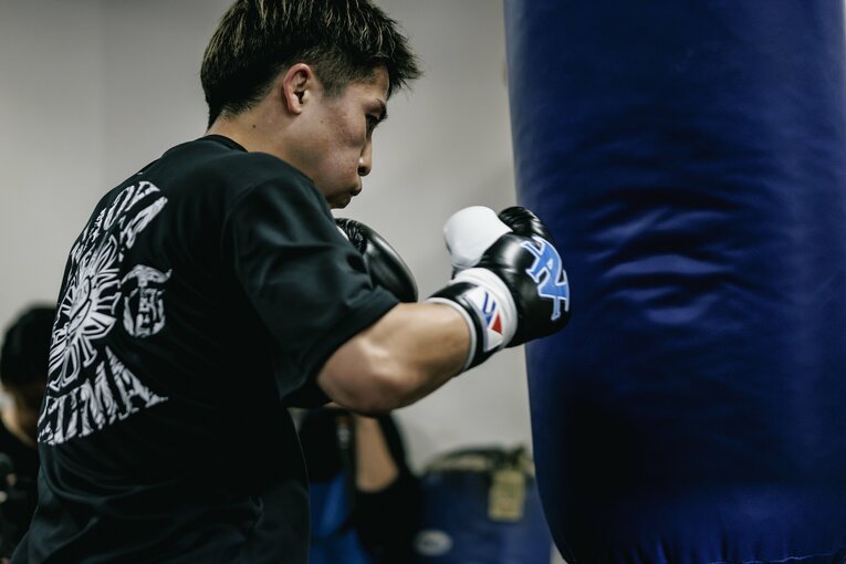 井上尚弥の公開練習　©Kiichi Matsumoto