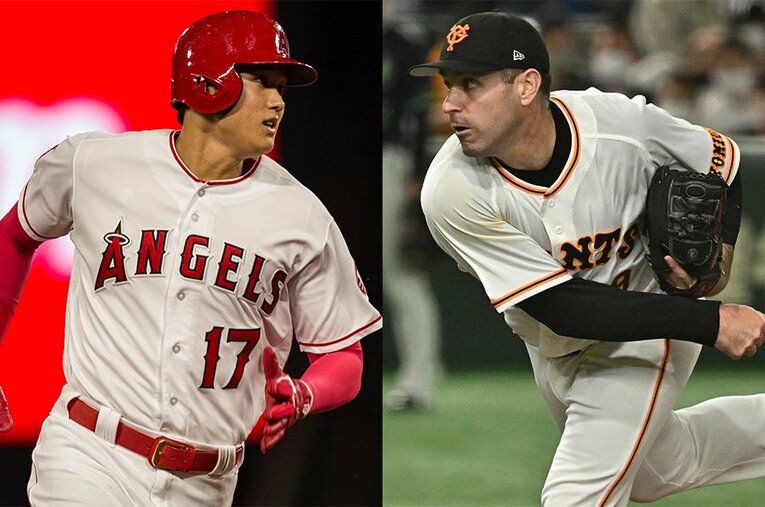 2018年の大谷翔平と、巨人に加入したシューメーカー。彼だけが知る大谷の素顔とは？ ／ photograph by Nanae Suzuki/Hideki Sugiyama